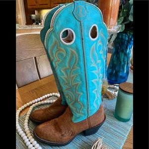 TONY LAMA TURQUOISE BOOTS